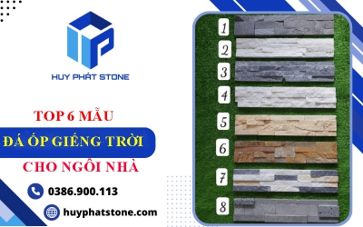 TOP 6 mẫu đá ốp giếng trời đẹp cho không gian gia đình 