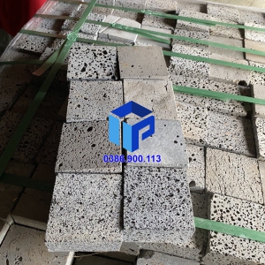ĐÁ CUBIC BAZAN TỔ ONG XÁM LÁT SÂN
