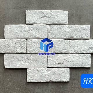  \Gạch cổ màu bê tông trắng 012