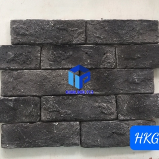 Gạch cổ màu bê tông đen loang 013
