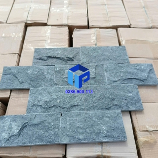 Đá bóc xanh rêu 10x20 trang trí