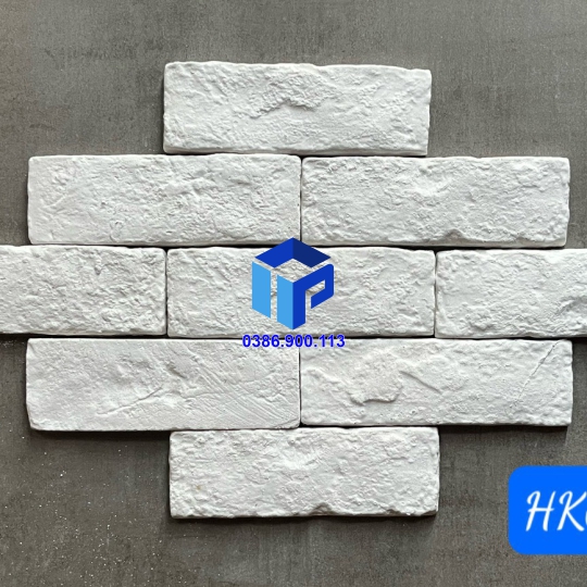  \Gạch cổ màu bê tông trắng 012