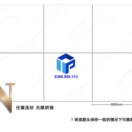 GẠCH 80X80 TRẮNG VÂN KHÓI L8661-168