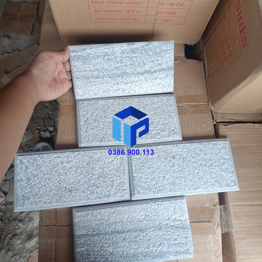 đá giả cổ xám 10x20