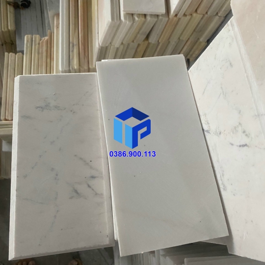đá mài bóng trắng sữa 10x20
