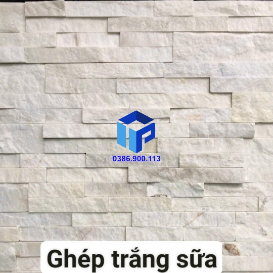 đá ghép trắng sữa 10x50