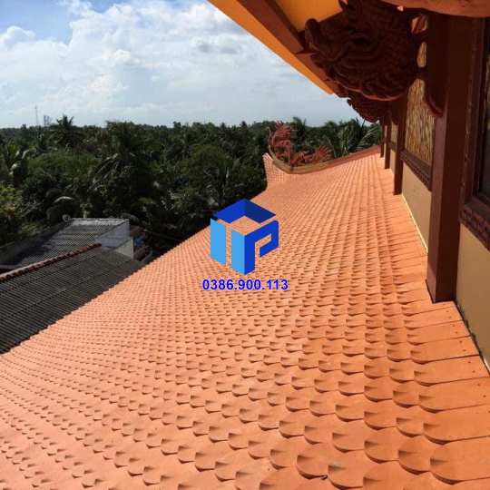 ngói vẩy cá lớn đất nung