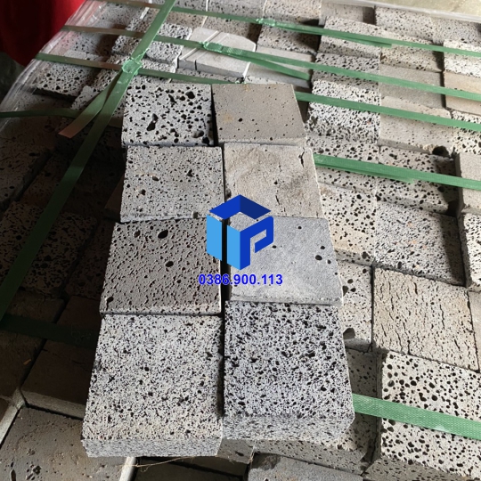 ĐÁ CUBIC BAZAN TỔ ONG XÁM LÁT SÂN