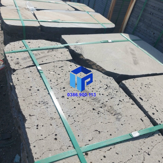 ĐÁ THỚT BƯỚC DẬM TỔ ONG XÁM dầy 3-5 phân
