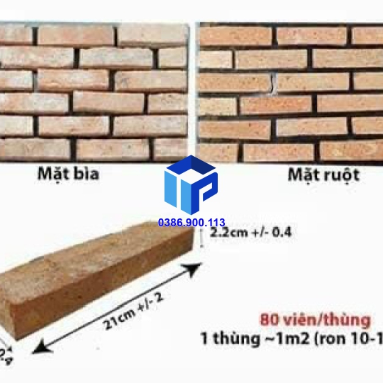 GẠCH CỔ ỐP TƯỜNG TRANG TRÍ 5×20