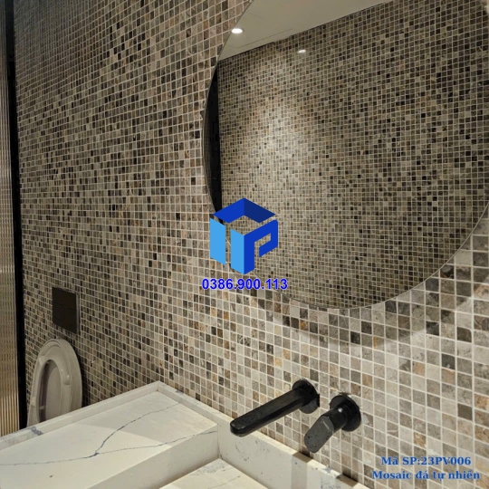 Đá Mosaic Tự Nhiên  vàng bông