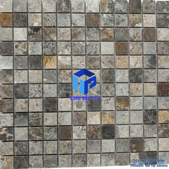Đá Mosaic Tự Nhiên  vàng bông