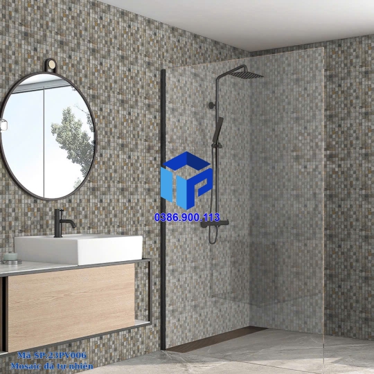 Đá Mosaic Tự Nhiên  vàng bông